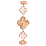 Van Cleef & Arpels Sweet Alhambra 4 Motifs Mother Of Pearl Watch 18K Rose Gold