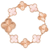 Van Cleef & Arpels Sweet Alhambra 4 Motifs Mother Of Pearl Watch 18K Rose Gold