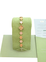 Van Cleef & Arpels Sweet Alhambra 4 Motifs Mother Of Pearl Watch 18K Rose Gold