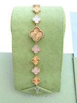 Van Cleef & Arpels Sweet Alhambra 4 Motifs Mother Of Pearl Watch 18K Rose Gold