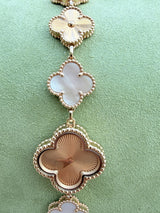 Van Cleef & Arpels Sweet Alhambra 4 Motifs Mother Of Pearl Watch 18K Rose Gold