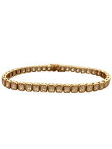Anita Ko 42 Emerald Cut Bezel Diamond Tennis Bracelet In 18K Rose Gold