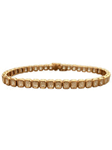 Anita Ko 42 Emerald Cut Bezel Diamond Tennis Bracelet In 18K Rose Gold