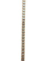 Anita Ko 42 Emerald Cut Bezel Diamond Tennis Bracelet In 18K Rose Gold