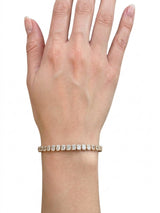 Anita Ko 42 Emerald Cut Bezel Diamond Tennis Bracelet In 18K Rose Gold