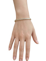 Anita Ko 42 Emerald Cut Bezel Diamond Tennis Bracelet In 18K Rose Gold