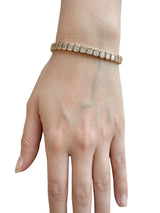 Anita Ko 42 Emerald Cut Bezel Diamond Tennis Bracelet In 18K Rose Gold