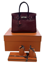 Hermes Birkin 30 Rouge H Matte Alligator With Palladium Hardware Handbag