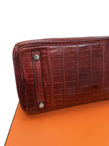 Hermes Birkin 30 Rouge H Matte Alligator With Palladium Hardware Handbag