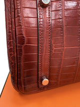 Hermes Birkin 30 Rouge H Matte Alligator With Palladium Hardware Handbag