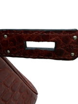 Hermes Birkin 30 Rouge H Matte Alligator With Palladium Hardware Handbag