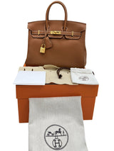 Hermes Birkin 25 Gold Togo Leather With Gold Hardware