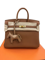 Hermes Birkin 25 Gold Togo Leather With Gold Hardware