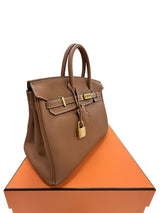 Hermes Birkin 25 Gold Togo Leather With Gold Hardware