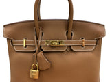 Hermes Birkin 25 Gold Togo Leather With Gold Hardware