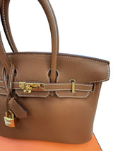 Hermes Birkin 25 Gold Togo Leather With Gold Hardware