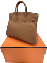 Hermes Birkin 25 Gold Togo Leather With Gold Hardware