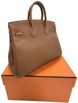 Hermes Birkin 25 Gold Togo Leather With Gold Hardware