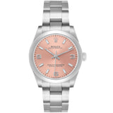 Rolex Oyster Perpetual 31mm Midsize Steel Pink Dial Ladies Watch 177200