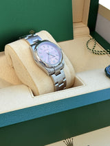 Rolex Oyster Perpetual 31mm Midsize Steel Pink Dial Ladies Watch 177200