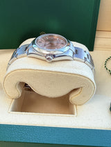 Rolex Oyster Perpetual 31mm Midsize Steel Pink Dial Ladies Watch 177200