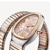 Bulgari Serpenti Tubogas Tadao Ando Limited Edition 18K Gold Steel Watch SP35SPG