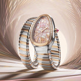 Bulgari Serpenti Tubogas Tadao Ando Limited Edition 18K Gold Steel Watch SP35SPG