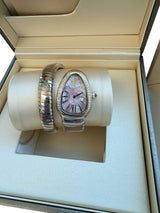 Bulgari Serpenti Tubogas Tadao Ando Limited Edition 18K Gold Steel Watch SP35SPG