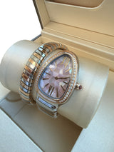 Bulgari Serpenti Tubogas Tadao Ando Limited Edition 18K Gold Steel Watch SP35SPG