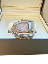 Bulgari Serpenti Tubogas Tadao Ando Limited Edition 18K Gold Steel Watch SP35SPG