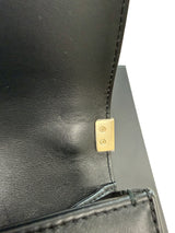 Chanel Quilted Calfskin Leather Medium Boy Top Handle Flap Handbag Black