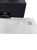 Chanel Quilted Calfskin Leather Medium Boy Top Handle Flap Handbag Black