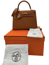 Hermès Kelly Sellier 28 Gold Epsom Leather With Gold Hardware
