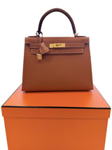 Hermès Kelly Sellier 28 Gold Epsom Leather With Gold Hardware