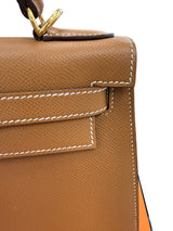 Hermès Kelly Sellier 28 Gold Epsom Leather With Gold Hardware