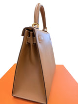 Hermès Kelly Sellier 28 Gold Epsom Leather With Gold Hardware