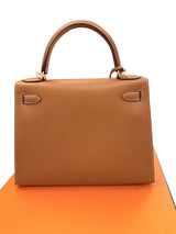 Hermès Kelly Sellier 28 Gold Epsom Leather With Gold Hardware