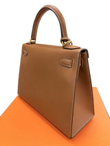 Hermès Kelly Sellier 28 Gold Epsom Leather With Gold Hardware