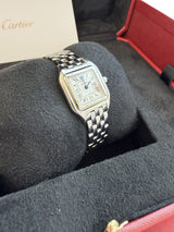 Cartier Mini Panthère De Cartier Watch Silver Dial Steel Ladies Watch WSPN0012