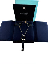 Tiffany & Co Medium Tiffany Lock Pendant Rose Gold with Pavé Diamonds