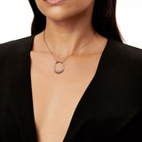 Tiffany & Co Medium Tiffany Lock Pendant Rose Gold with Pavé Diamonds