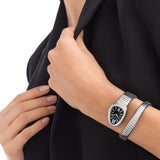 Bulgari Serpenti Tubogas 35mm Stainless Steel Black Opaline Dial Watch 102824