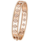 Van Cleef & Arpels Perlée Clovers Large Model Bracelet 18K Rose Gold
