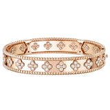 Van Cleef & Arpels Perlée Clovers Large Model Bracelet 18K Rose Gold