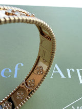 Van Cleef & Arpels Perlée Clovers Large Model Bracelet 18K Rose Gold