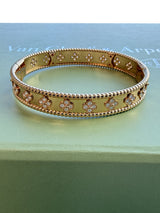 Van Cleef & Arpels Perlée Clovers Large Model Bracelet 18K Rose Gold