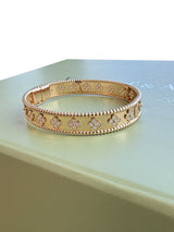 Van Cleef & Arpels Perlée Clovers Large Model Bracelet 18K Rose Gold