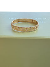 Van Cleef & Arpels Perlée Clovers Large Model Bracelet 18K Rose Gold