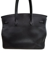 Hermes Birkin 40 Black Ardennes Leather With Gold Hardware