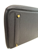 Hermes Birkin 40 Black Ardennes Leather With Gold Hardware